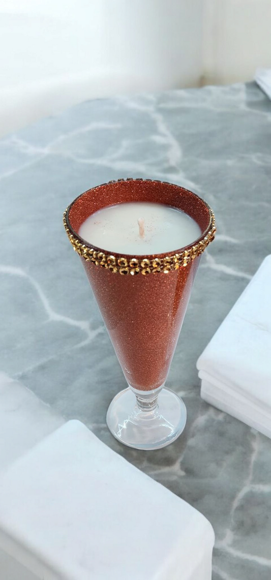 Handmade Burnt Orange Cinnamon Scented Candle: Warmth & Elegance in Every Flicker